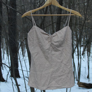 Spaghetti-strap cami - 100% Linen